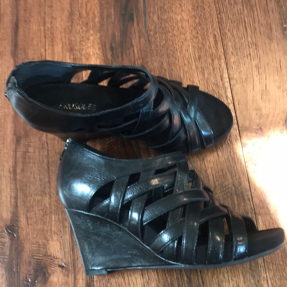 AEROSOLES Shoes - Aerosoles black wedge sandals